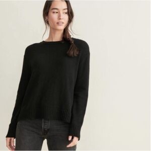 Jenni Kayne Everyday Wool/Cashmere Sweater in Black L
